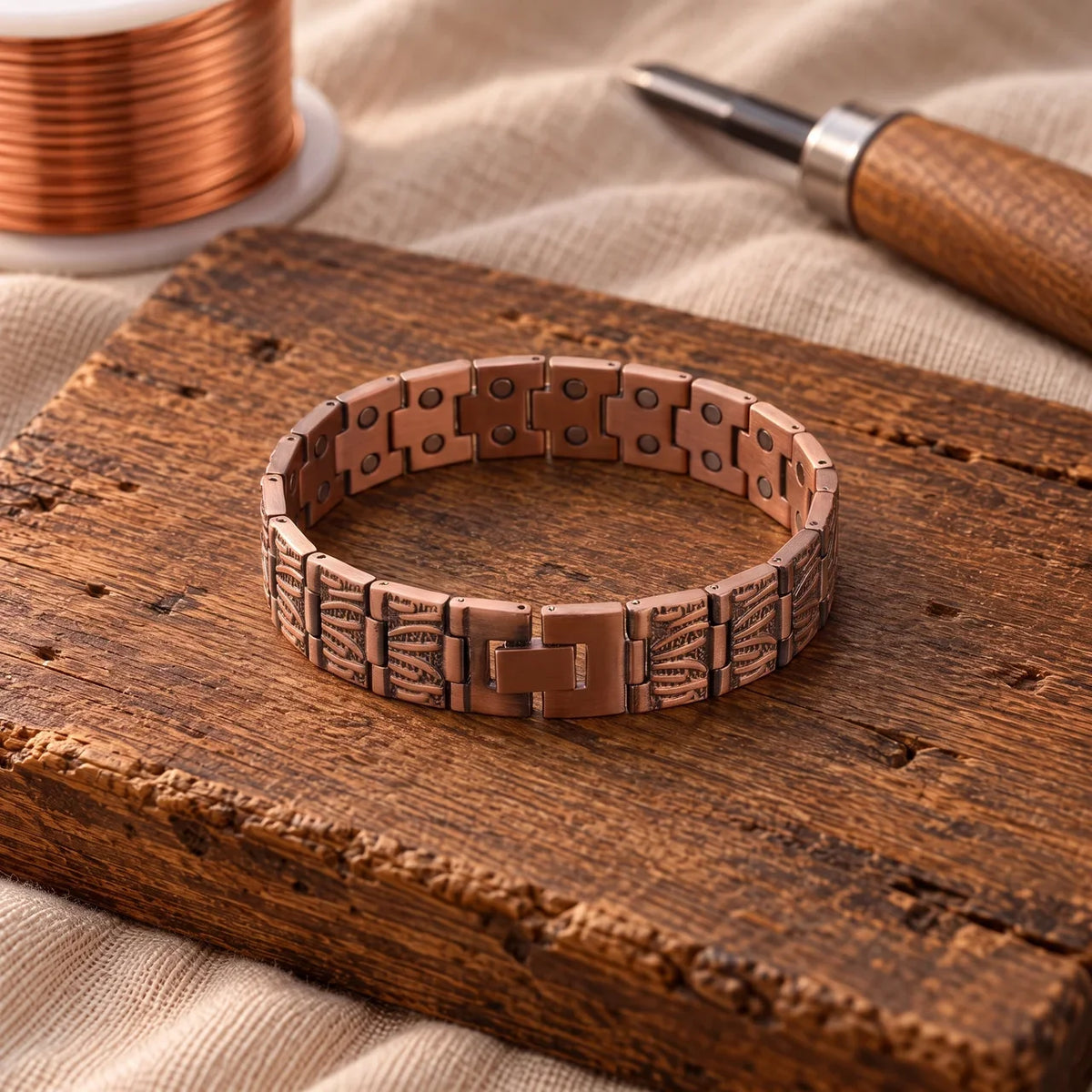 Petal Copper Anklet