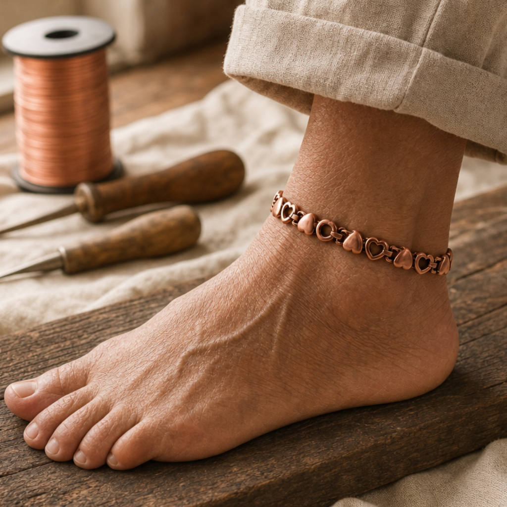 Love Copper Anklet